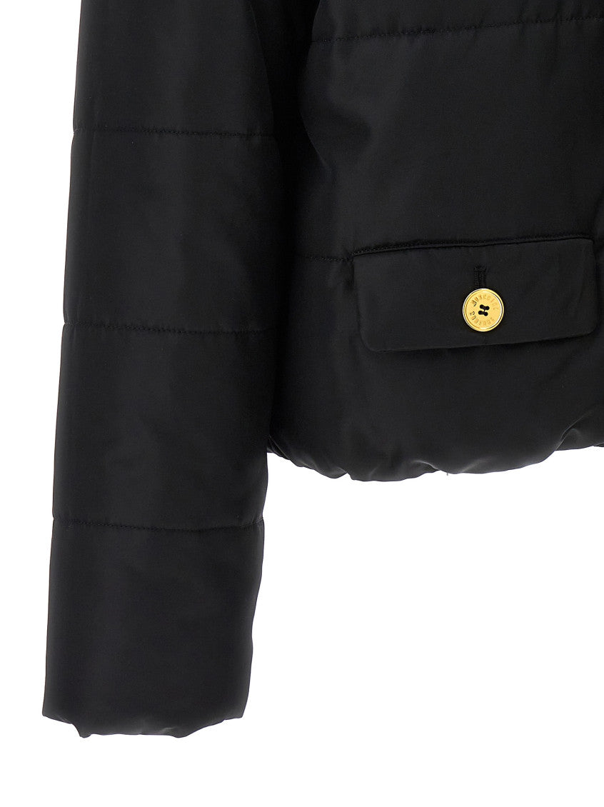 Black Logo button down jacket 4