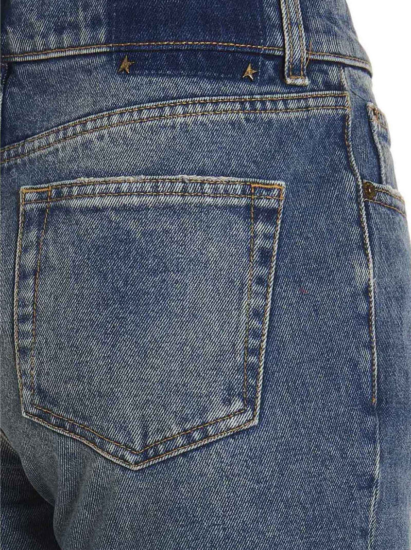 Blue Used-effect hem detail 4