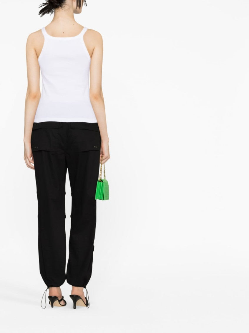 White Ribbed cotton top 4