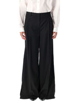 Black Relaxed Pleated Pant 1