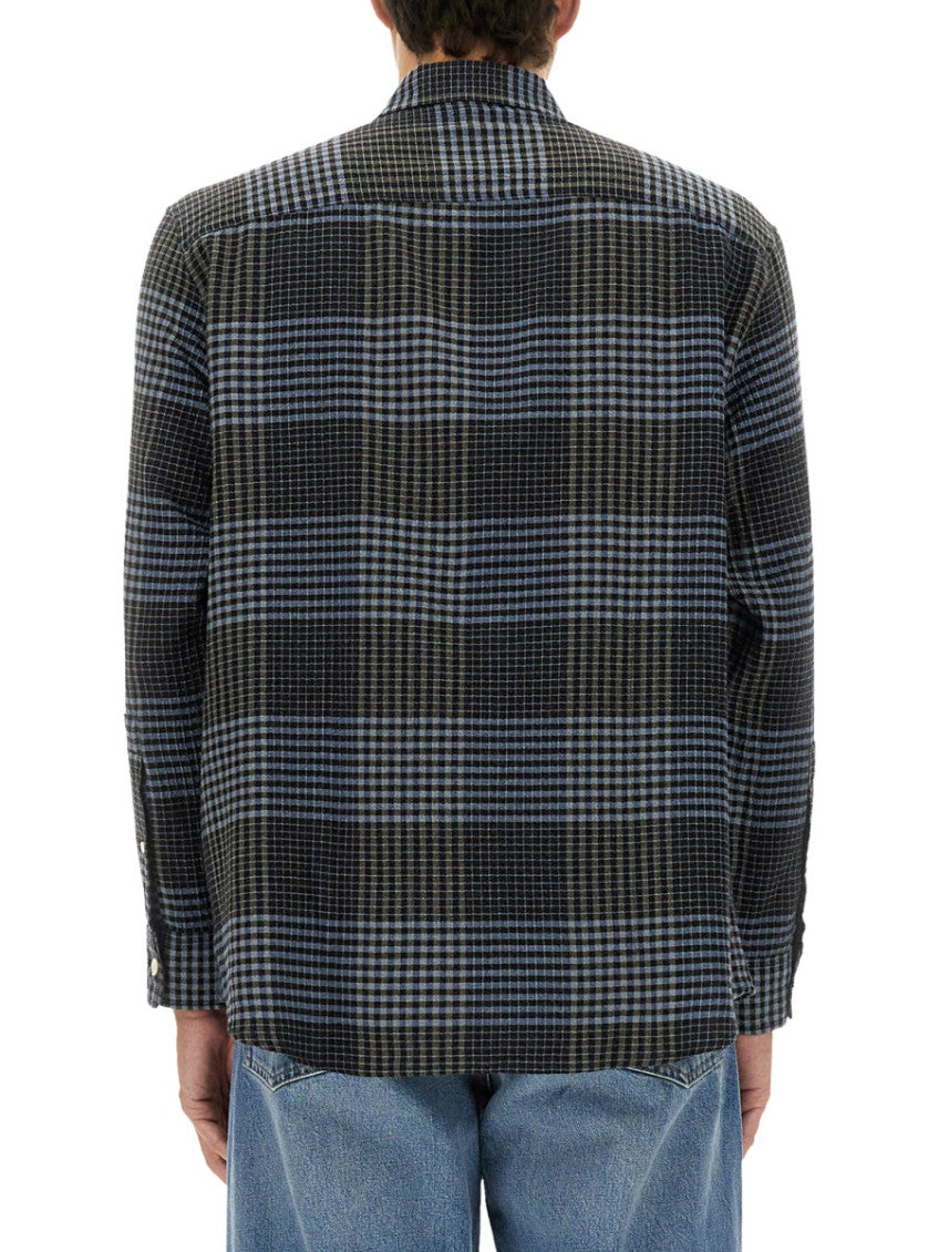 Blue Regular Check Shirt 3