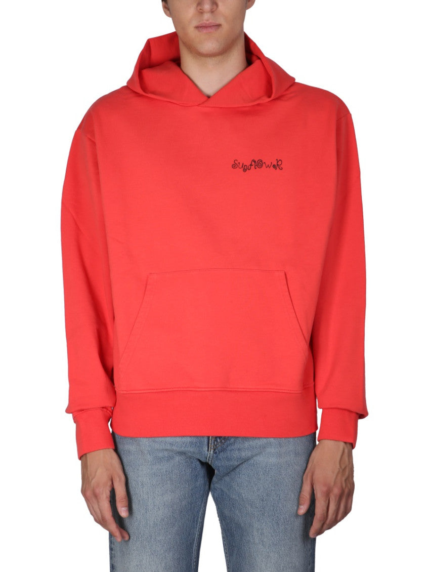 Red Logo Hood Sweatshirt 1