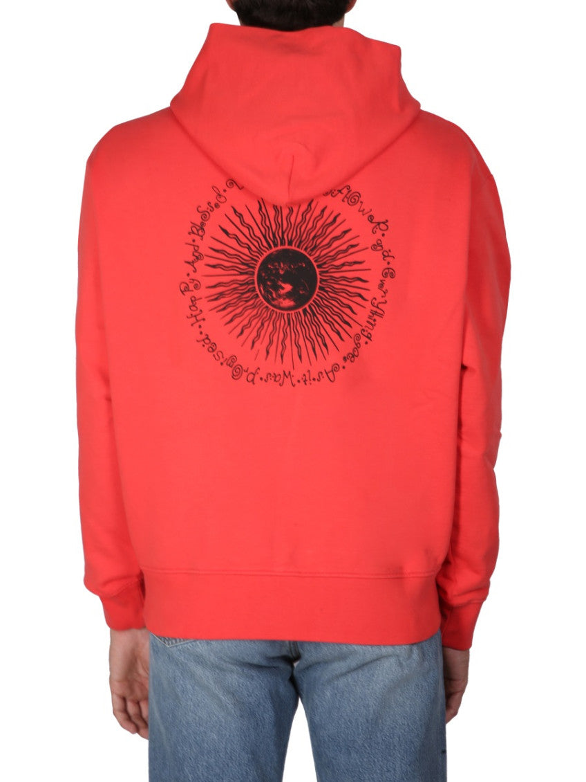Red Logo Hood Sweatshirt 3