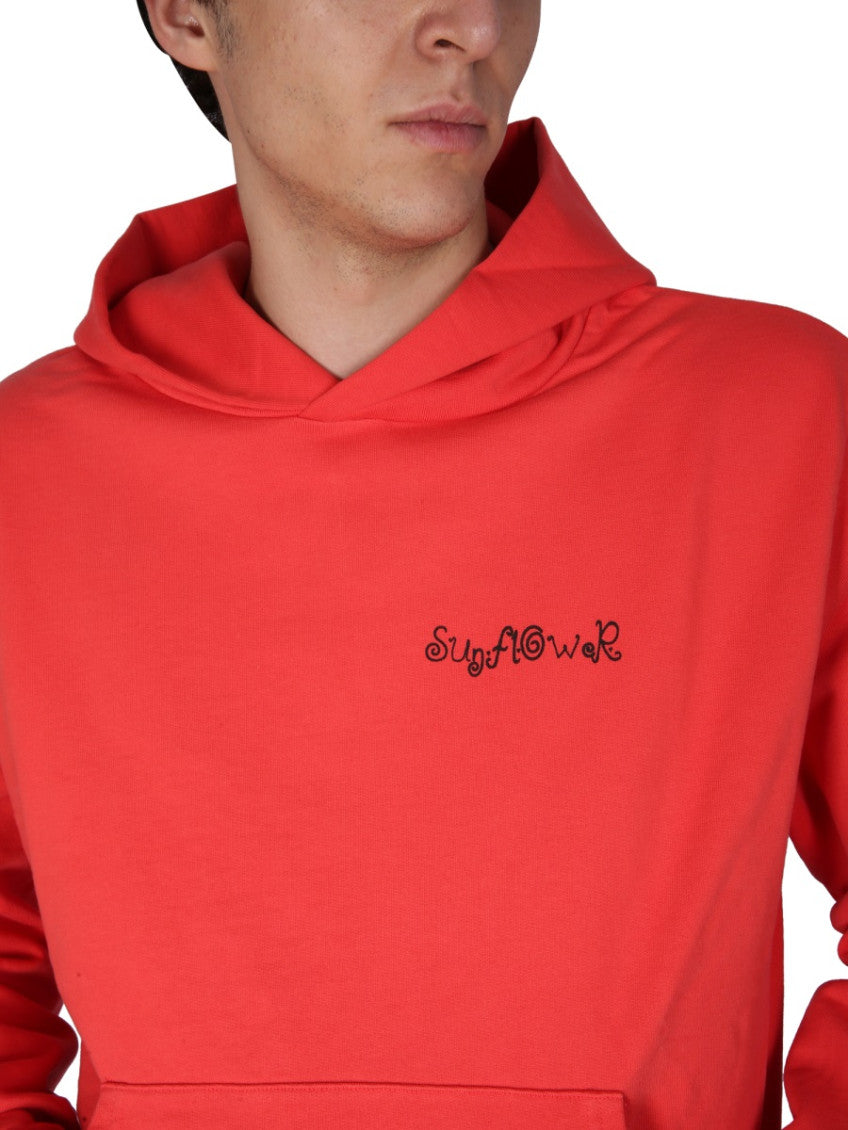 Red Logo Hood Sweatshirt 4