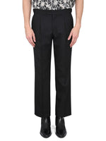 Black Straight Pleated Pant 1