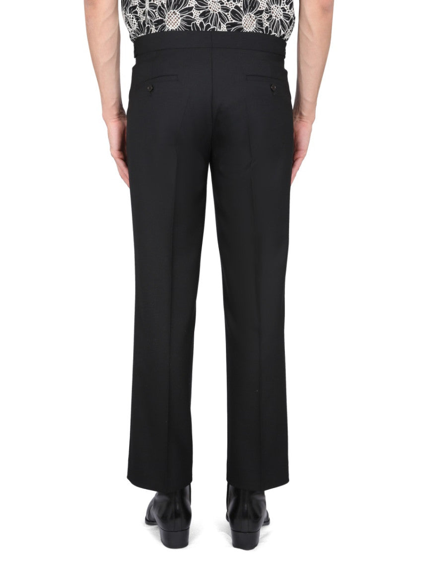 Black Straight Pleated Pant 3