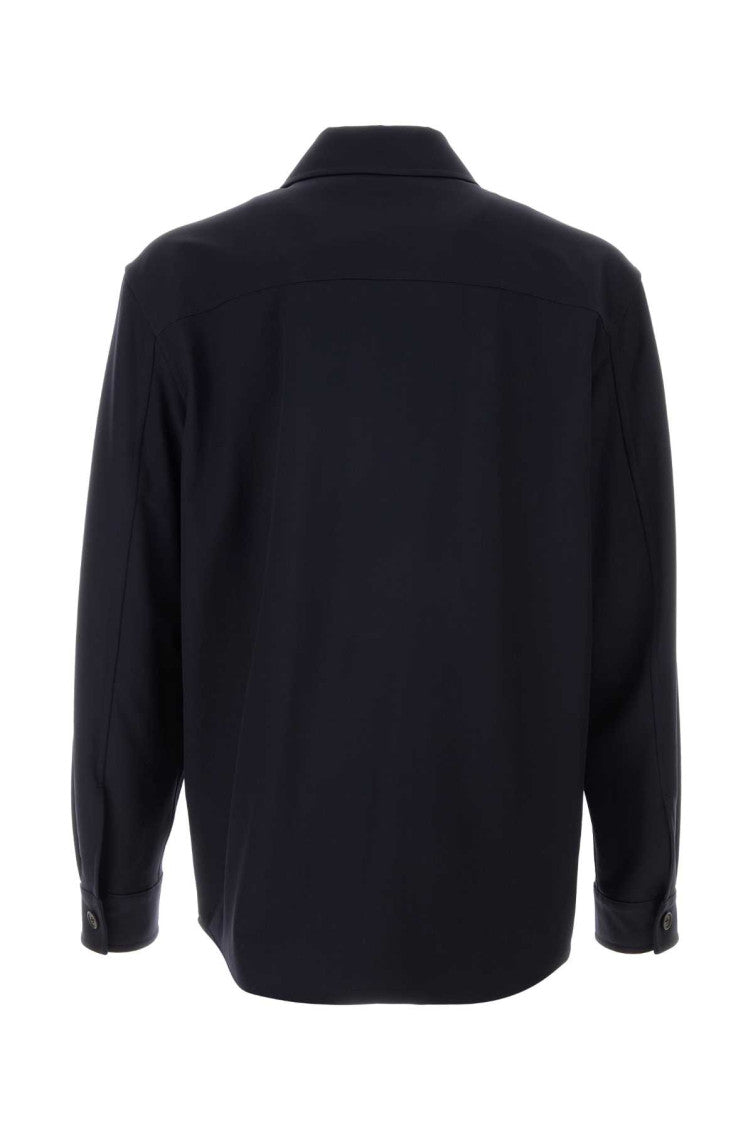 Dark Blue Regular Overshirt 2
