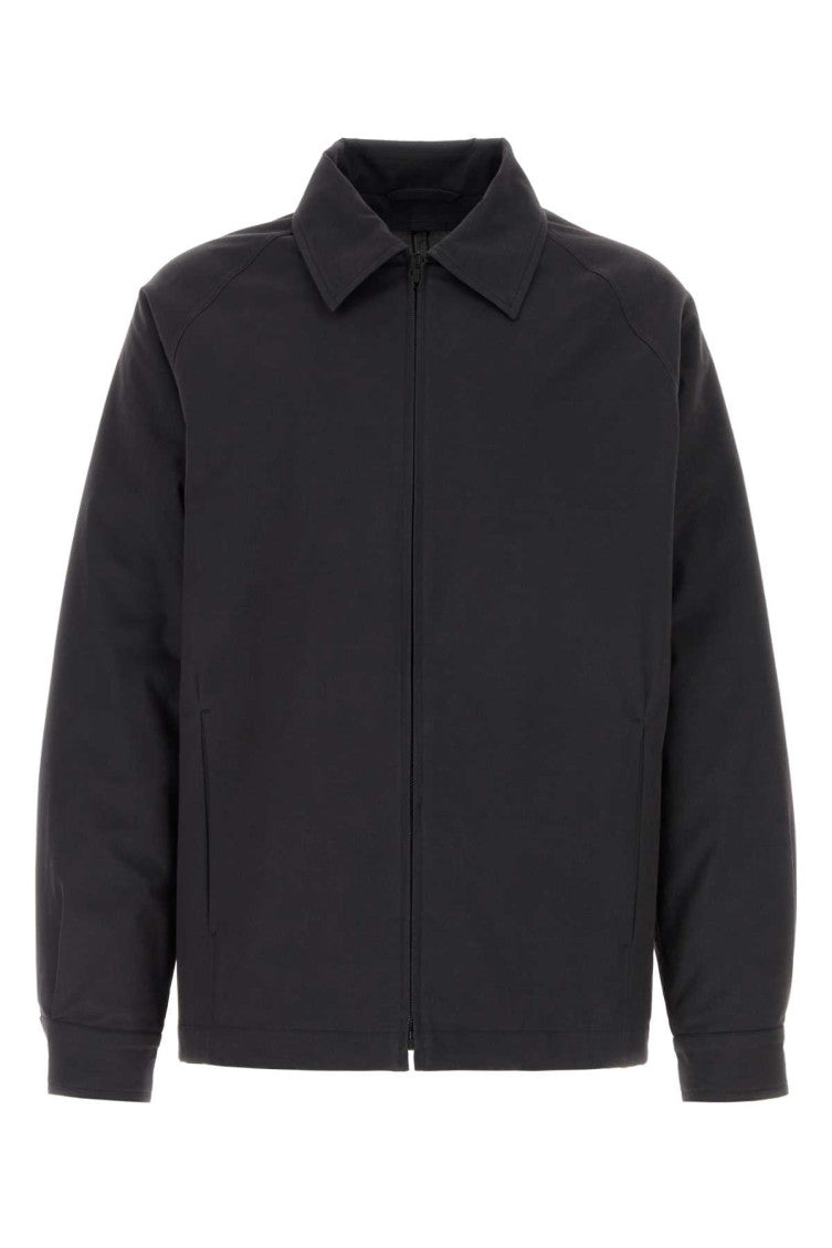 Black Shirt Collar Jacket 1
