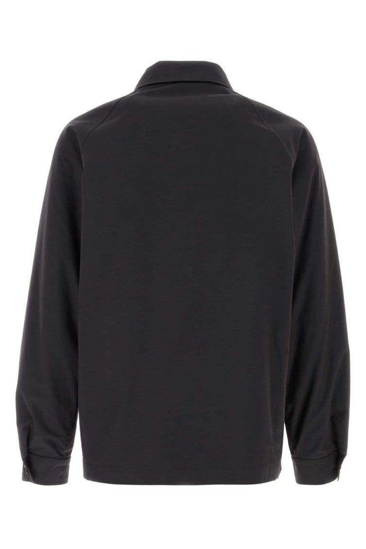 Black Shirt Collar Jacket 2