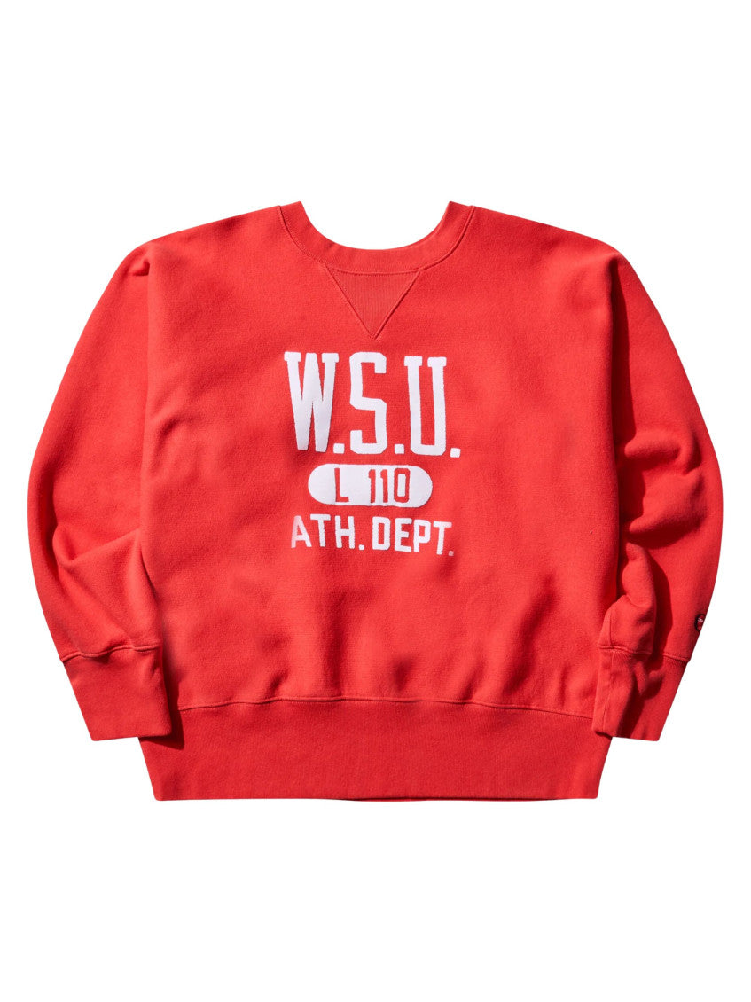 Red Crew Neck Sweatshirt 1