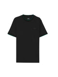 Black Solid Crew Neck T-Shirt 1