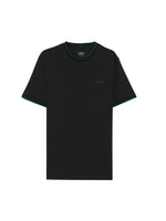 Black Solid Crew Neck T-Shirt 1