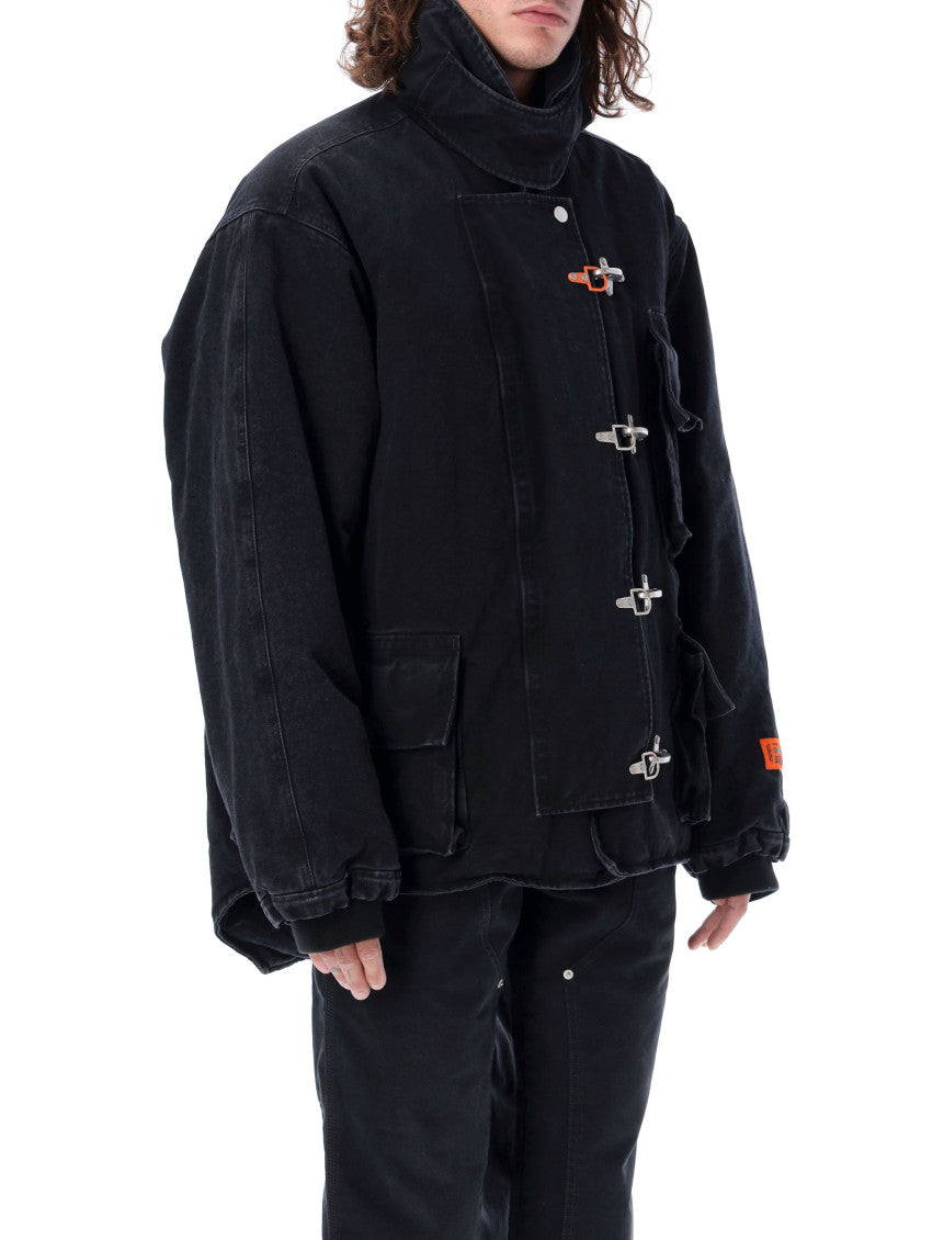 Black Mock Collar Jacket 2