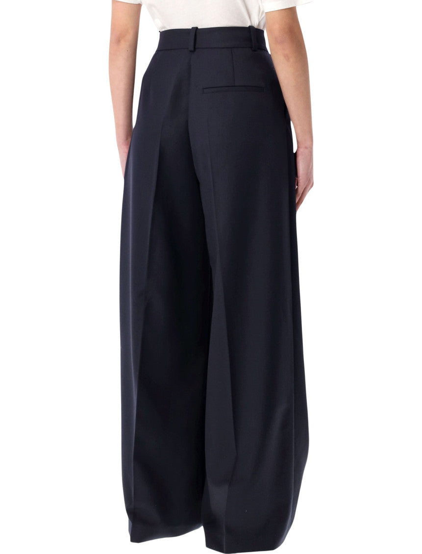 Blue Relaxed Pleated Pant 2