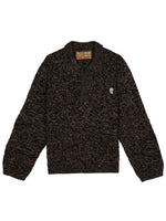 Brown Shirt Collar Sweater 1