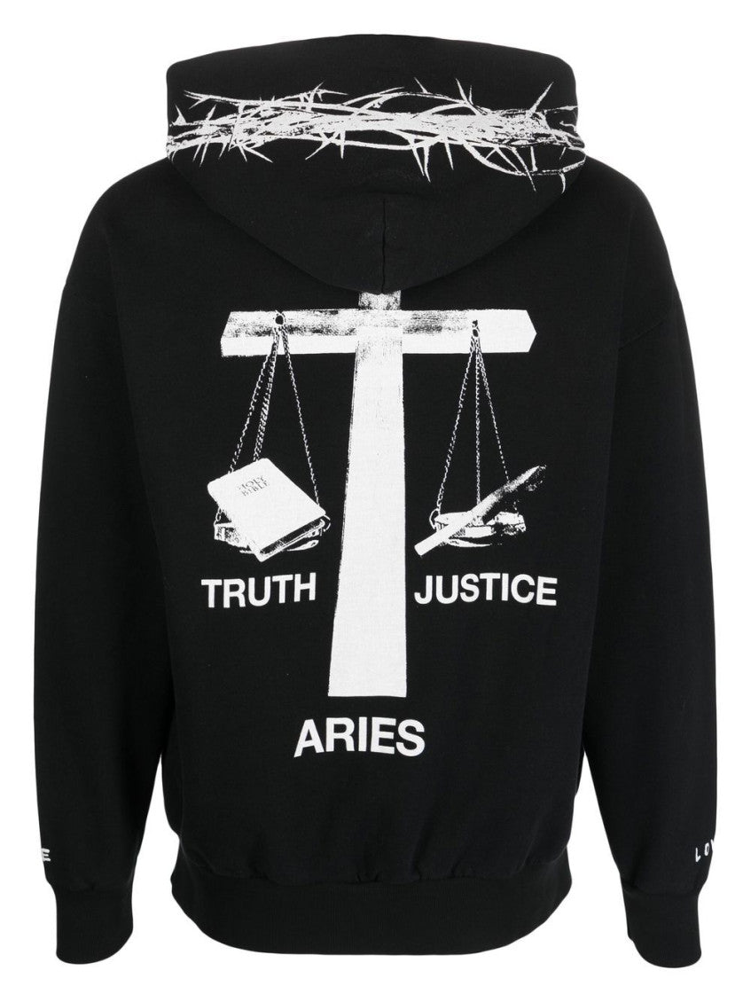 Black Graphic Logo Hoodie 2
