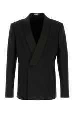 Black Shawl Lapel Blazer 1