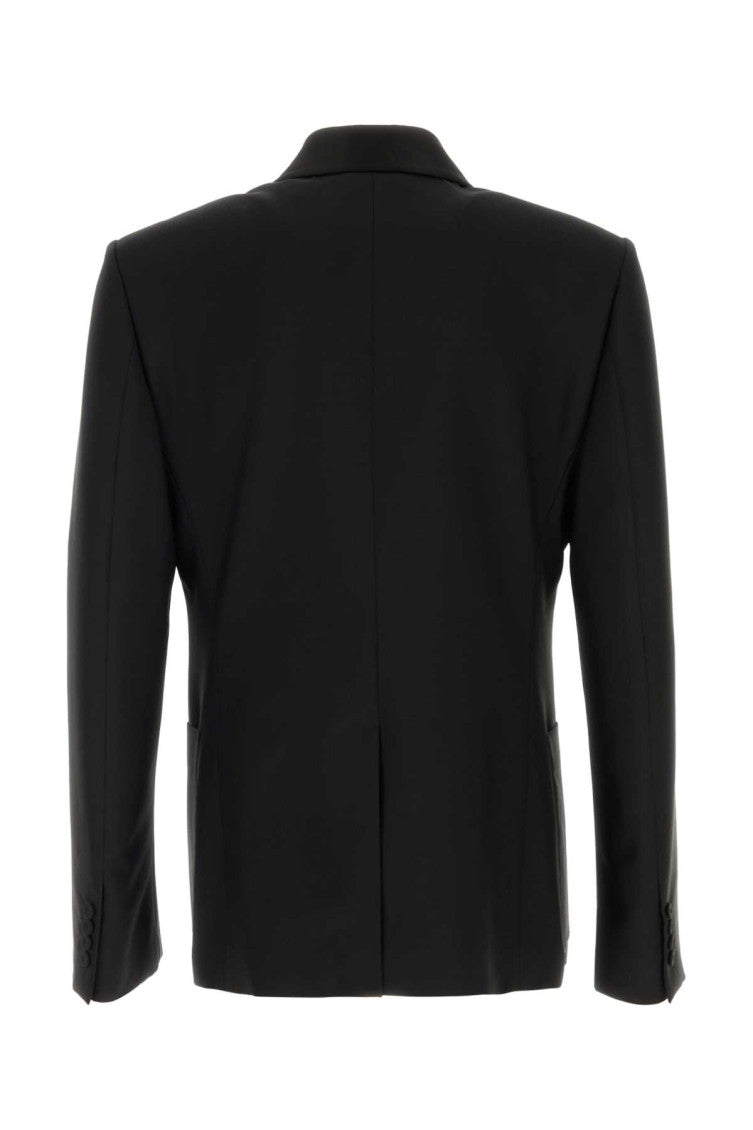 Black Shawl Lapel Blazer 2