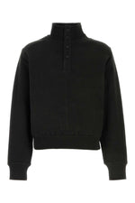 Black Mock Collar Sweatshirt 1