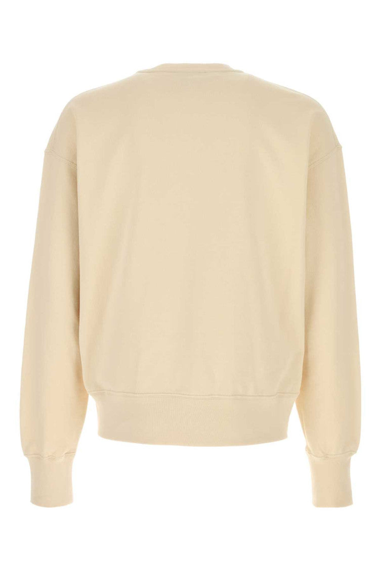 Beige Crew Neck Sweatshirt 2