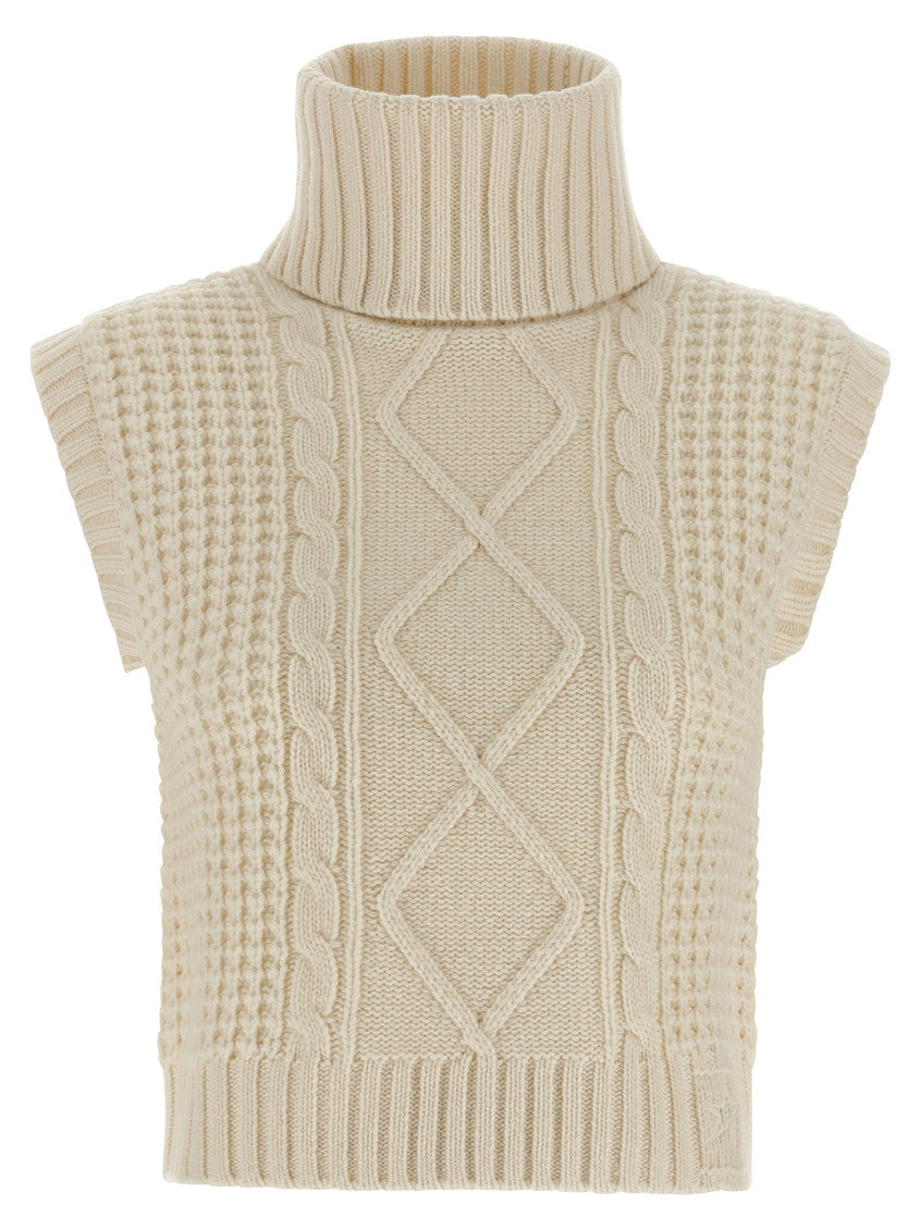 White Turtle Neck Sweater 1