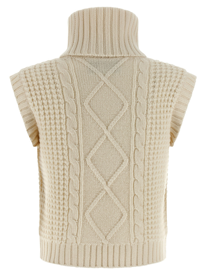 White Turtle Neck Sweater 2