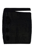 Black Knitted Mini Skirt 1