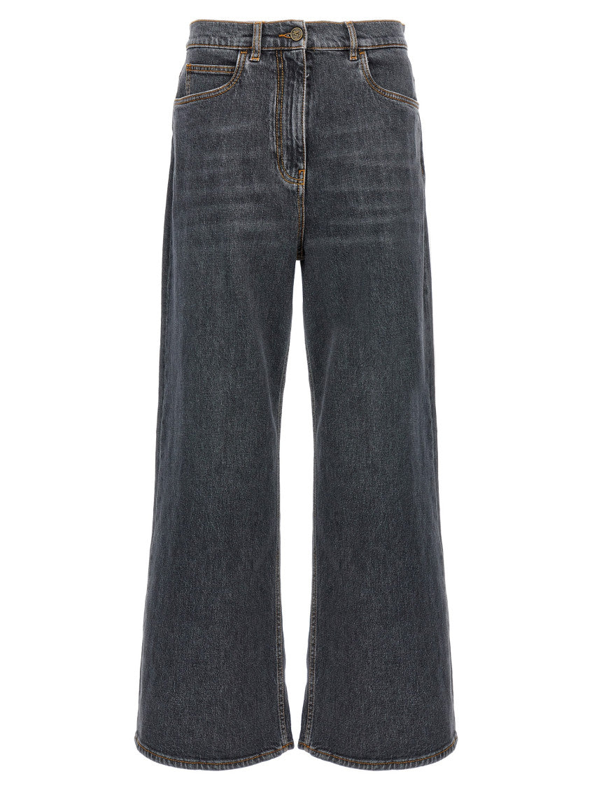 Dark Grey Wide Leg Jeans 1