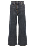 Dark Grey Wide Leg Jeans 1