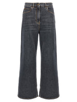 Dark Grey Wide Leg Jeans 1