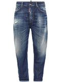 Navy Blue Cotton Jeans 1