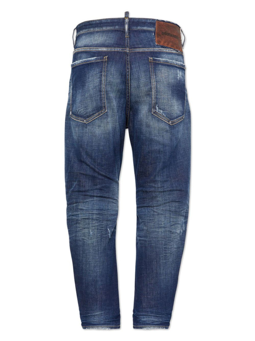 Navy Blue Cotton Jeans 2