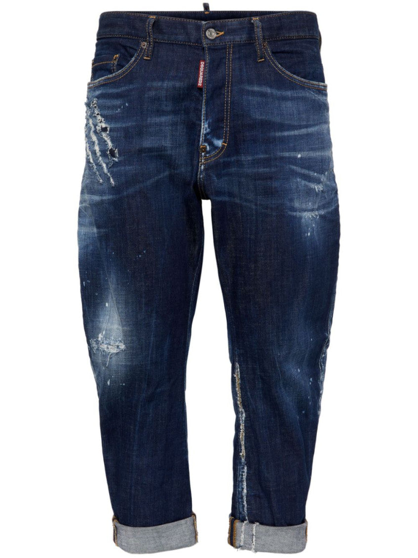 Navy Blue Cotton Denim 1