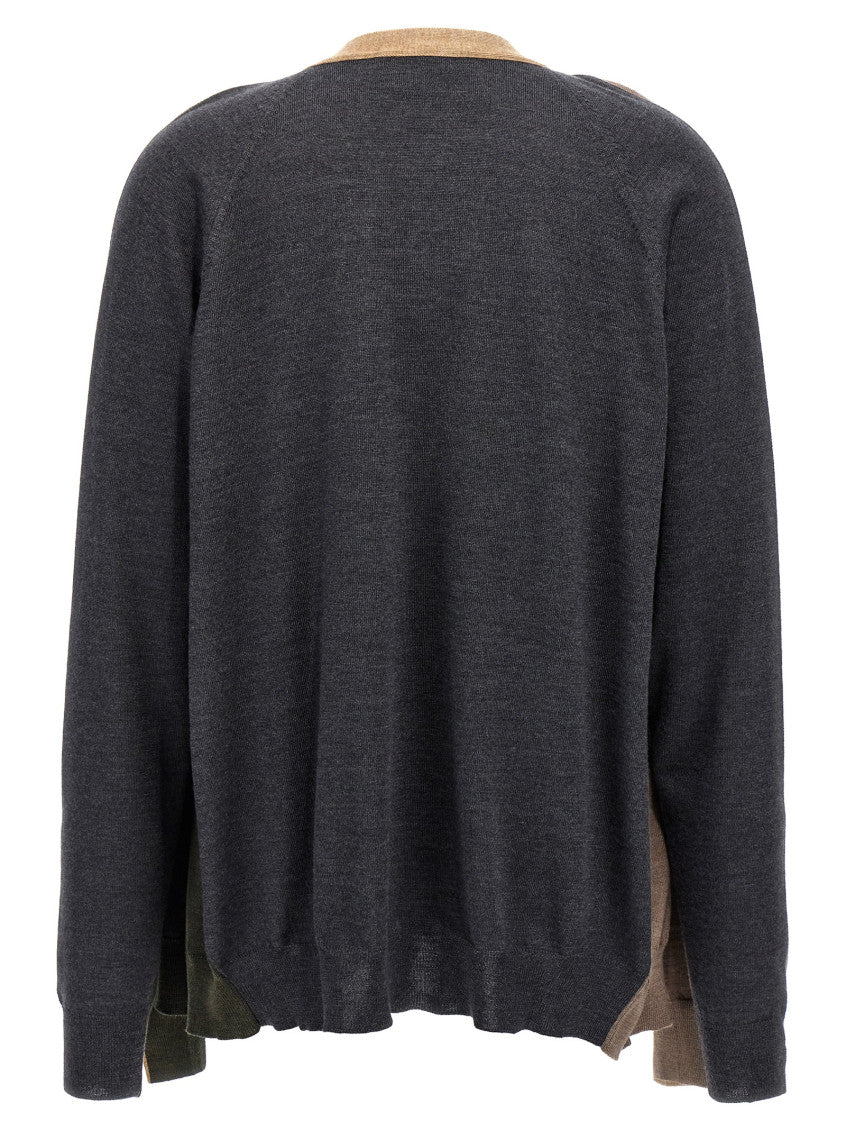 Multicolor 4-sleeve cardigan 3