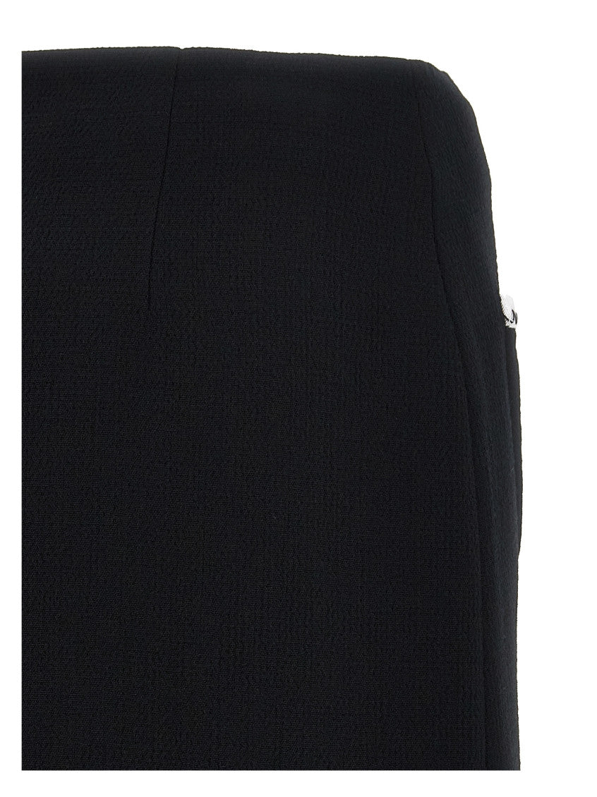 Black Heart Button Skirt 4
