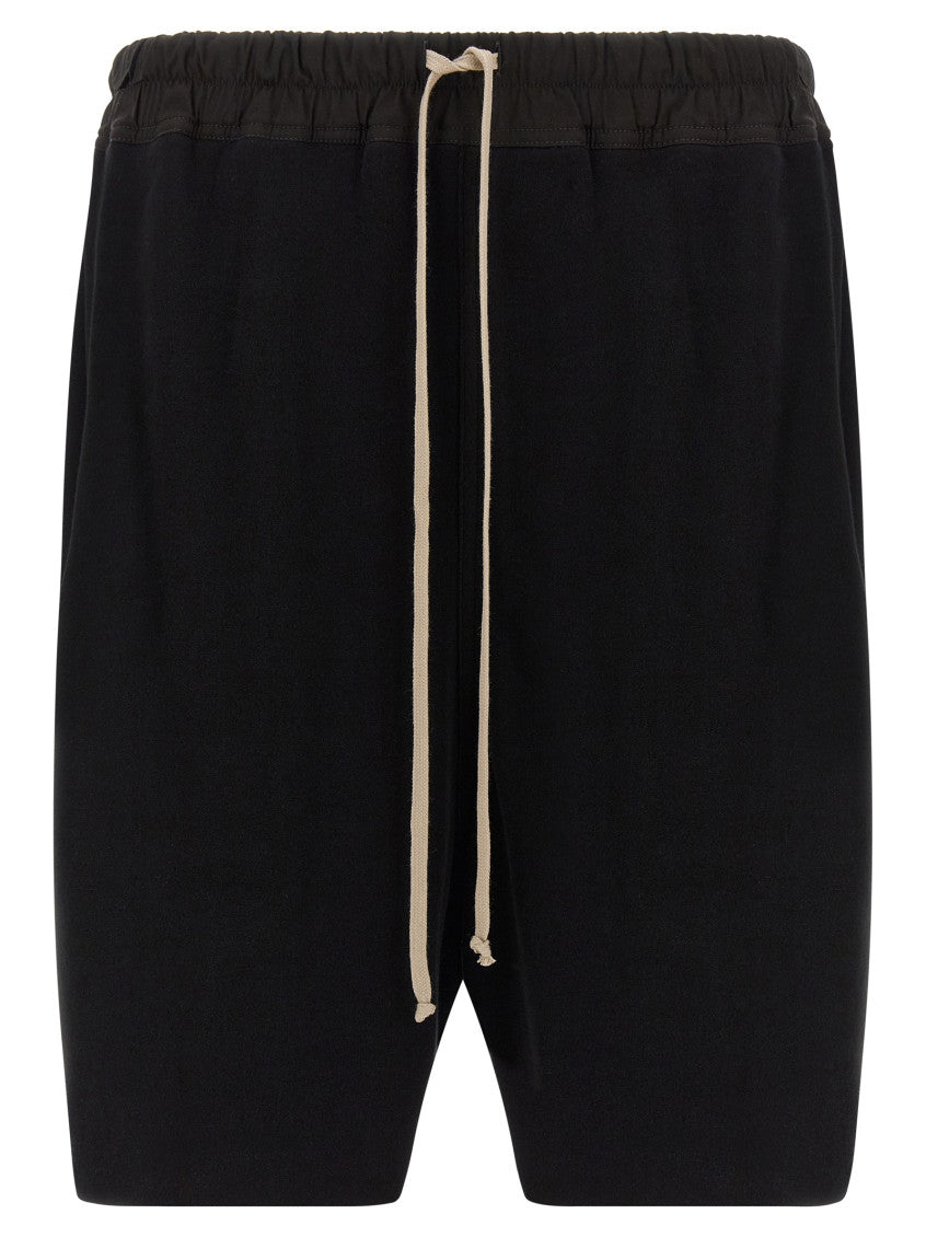 Black Solid Bermuda Shorts 1
