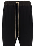 Black Solid Bermuda Shorts 1