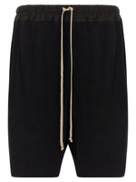 Black Solid Bermuda Shorts 1