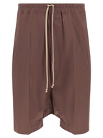 Brown Solid Bermuda Shorts 1