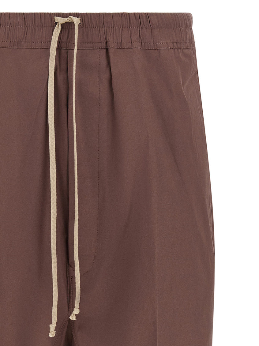 Brown Solid Bermuda Shorts 3
