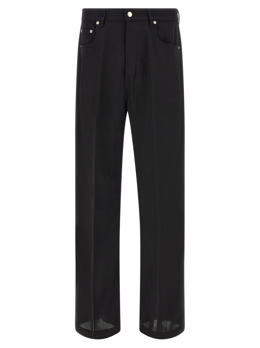 Black Relaxed Mid Rise Jeans 1