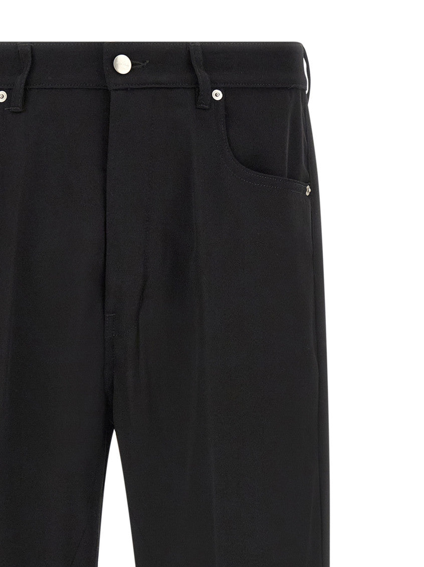 Black Relaxed Mid Rise Jeans 3