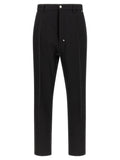 Black Straight Flat Front Pants 1