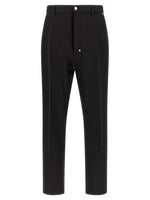 Black Straight Flat Front Pants 1