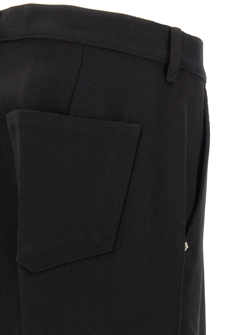 Black Straight Flat Front Pants 4