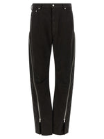 Black Slim Flat Front Pants 1
