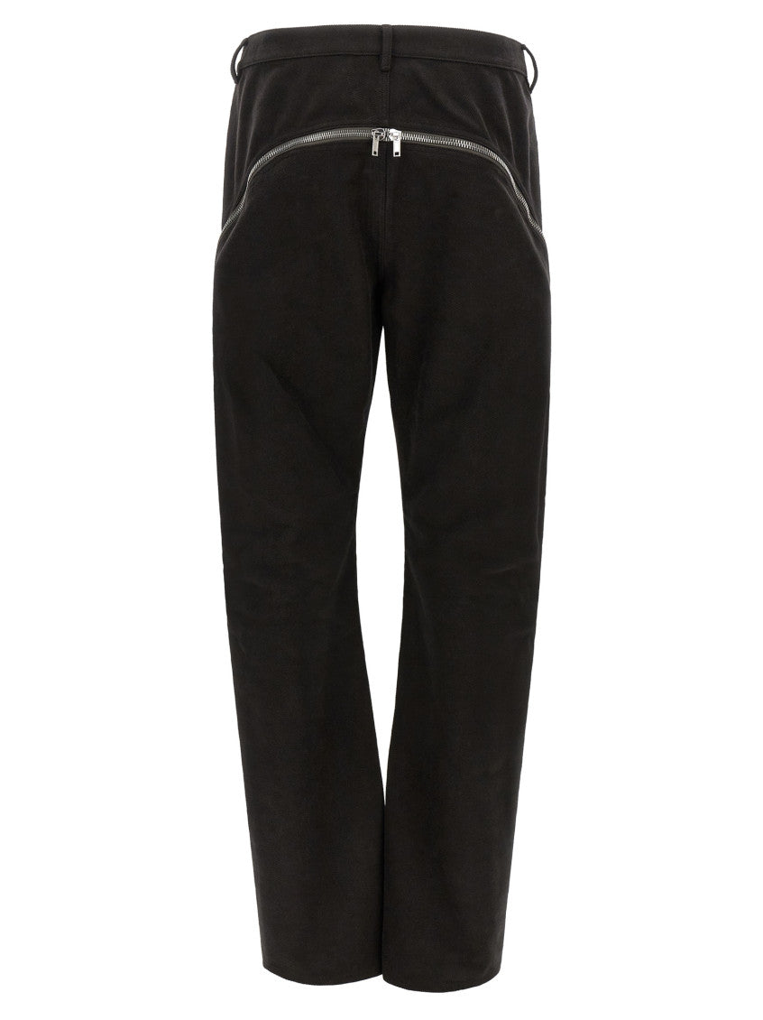 Black Slim Flat Front Pants 2