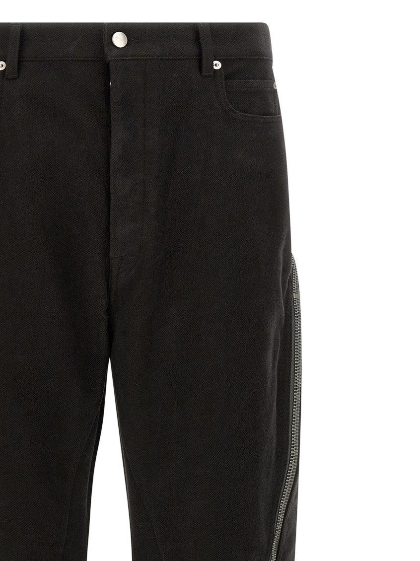 Black Slim Flat Front Pants 3
