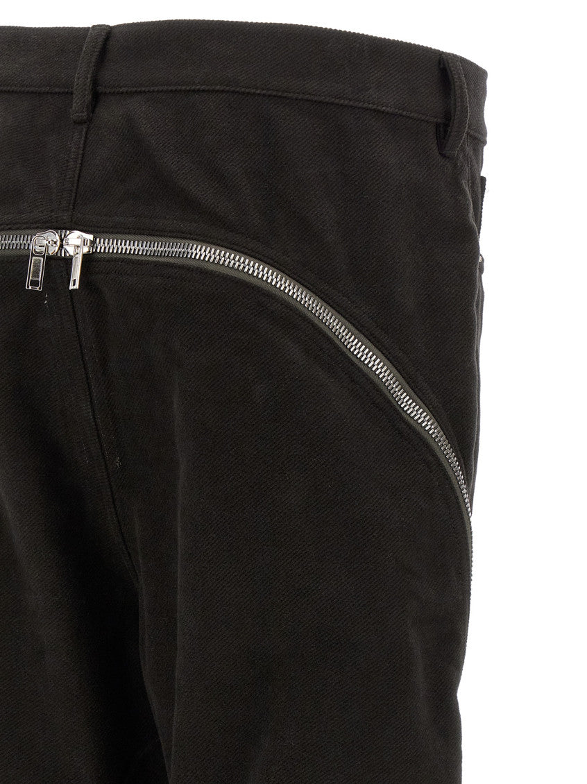 Black Slim Flat Front Pants 4