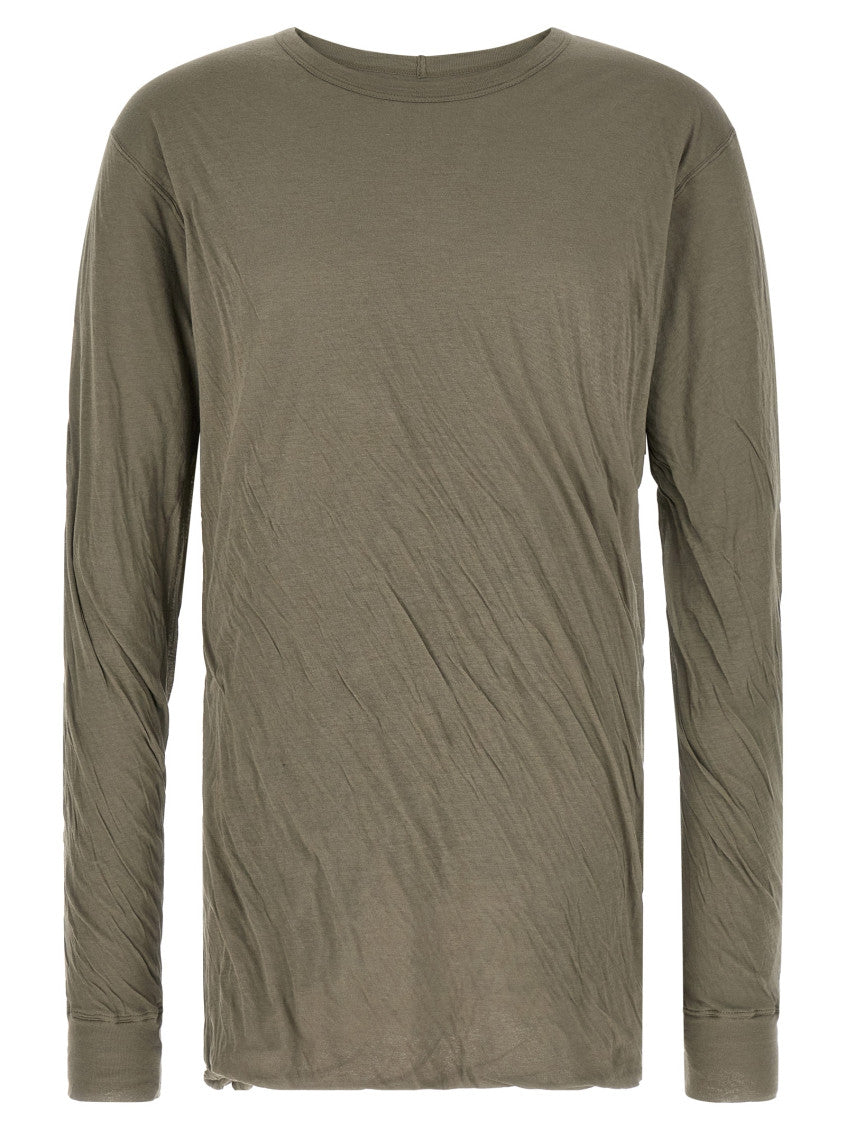 Grey Solid Crew Neck T-Shirt 1